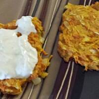 Placki w kolorze pomarańczowym z piekarnika