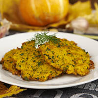 Placki ziemniaczano dyniowe