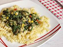 Fot. Mloda, Makaron ze szpinakiem na kolorowo