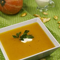 Zupa dyniowa pohalloweenowa