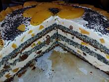 Fot. smakoszka35, Tort makowo-brzoskwiniowy