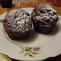 Muffiny czekoladowe wilgotne w środku