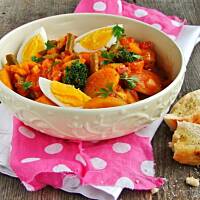 warzywne curry z jajkiem...