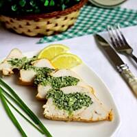 Pierś z kurczaka z ricottą i szpinakiem