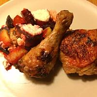 Kurczak pieczony z burakami