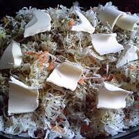 Karczek w kapuście kiszonej.