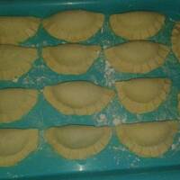 Pierożki ze szpinakiem i serem feta.