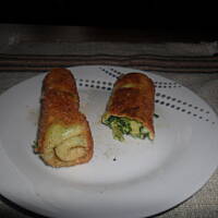 Krokiety ze szpinakiem