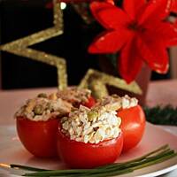 Pomidory faszerowane ryżem i tuńczykiem