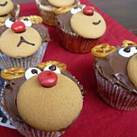 Orzechowo-karmelowe babeczki renifery