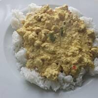 Kurczak Korma z ryżem