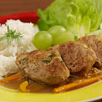 Polędwiczki w sosie borowikowym