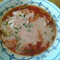 Zupa z fasola szparagowa (bohnensuppe)