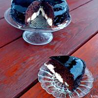 Murzynek z kulkami serowo-kokosowymi