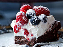 Fot. Kas75, Ciasto czekoladowe z kremem mascarpone i owocami