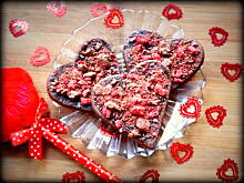 Fot. kocurek28, Walentynkowe ciasteczka czekoladowo-truskawkowe