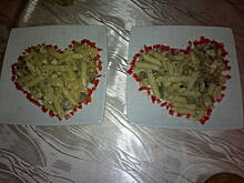 Fot. emilciak, Makaron penne z kurczakiem i pieczarkami w śmietanowym sosie