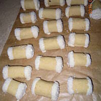 ciastka z nadzieniem kokosowym