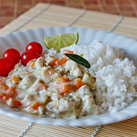 Potrawka z kurczaka i warzyw z rosołu