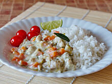 Fot. Wkn, Potrawka z kurczaka i warzyw z rosołu