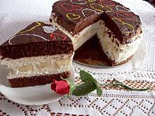 Fot. aga-23, Ciasto czekoladowe z musem kawowym i bananami