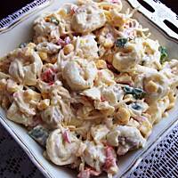 Sałatka z pierożkami tortellini