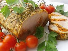 Fot. Magdalena Ssk, Schab z włoskimi orzechami i serem Dziugas