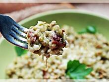 Fot. justakitchen, serowe risotto z mięsem mielonym