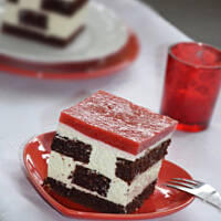 Szachownica serowo-śmietanowa