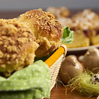 Drożdżowe babeczki do święconeczki