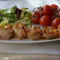 Roladki z ciasta filo