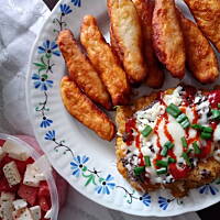 "Faworki" z ziemniaków