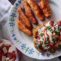 "Faworki" z ziemniaków