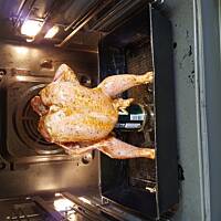 generał kurczak na puszce piwa