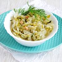 młoda kapusta ze skwarkami...