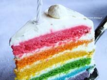 Fot. izaa_a, tęczowy tort…rainbow cake….