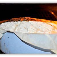 chleb z żeliwnego gara wg babci Małgosi