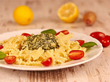 Fot. Wkn, Makaron ze szpinakiem i serkiem Philadelphia