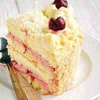 tort wiśniowo-waniliowy...