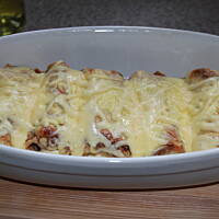 Naleśniki Zapiekane Z Kurczakiem I Warzywami