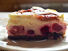 Fot. sebek, Sernik rabarbarowo - wiśniowy