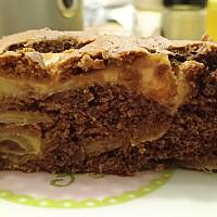 Ciasto kakaowe z jabłkami