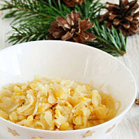 wigilijna kapusta z grochem...