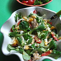 Roszponka z łososiem z puszki 