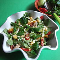 Roszponka z łososiem z puszki 