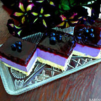 Jagodowy sernik na zimno