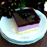 Jagodowy sernik na zimno