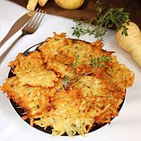 Placki z pietruszki, selera i ziemniaków