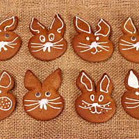 Piernikowe zajączki wielkanocne