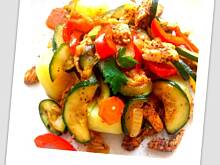 Fot. InkaMalinka, Chrupiące warzywa+kurczak szybki obiad